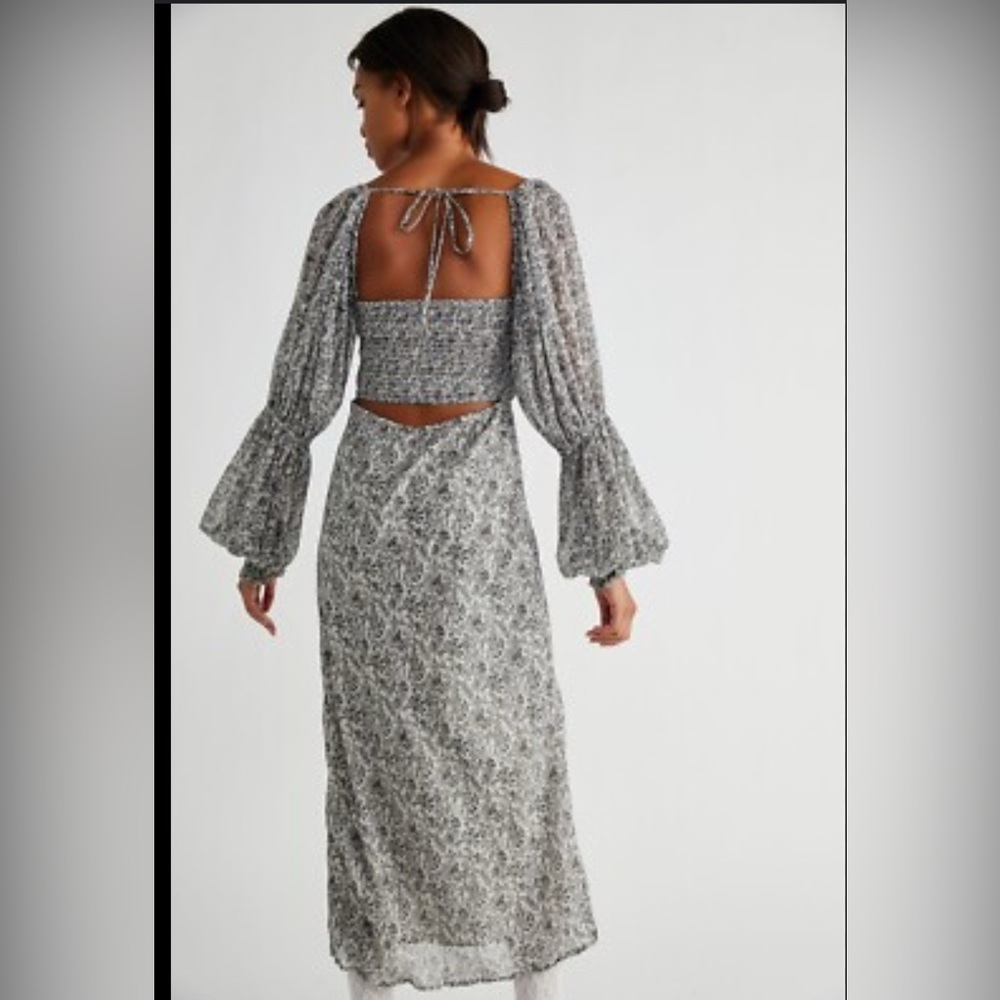 Free People Glow Up Smocked Midi Dress